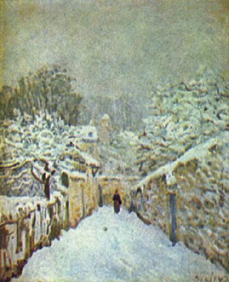 Alfred Sisley Schnee in Louveciennes Norge oil painting art